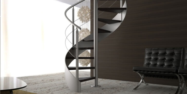 Винтовые лестницы на колонне